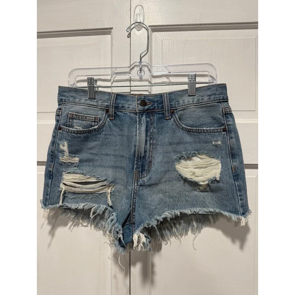 New Cello high rise distressed frayed hem cutoff shorts - Size 5/27